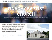 Tablet Screenshot of finaghybaptistchurch.org